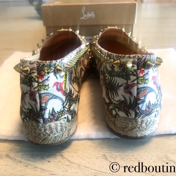 🎈SOLD Ares jungle print gold spike espadrilles - Picture 6 of 8